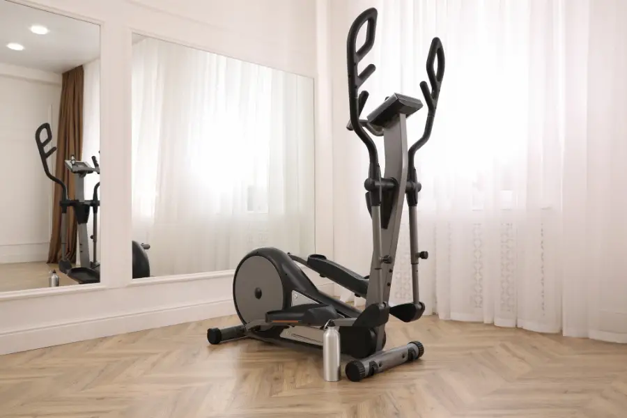 Image of an elliptical trainer in a room